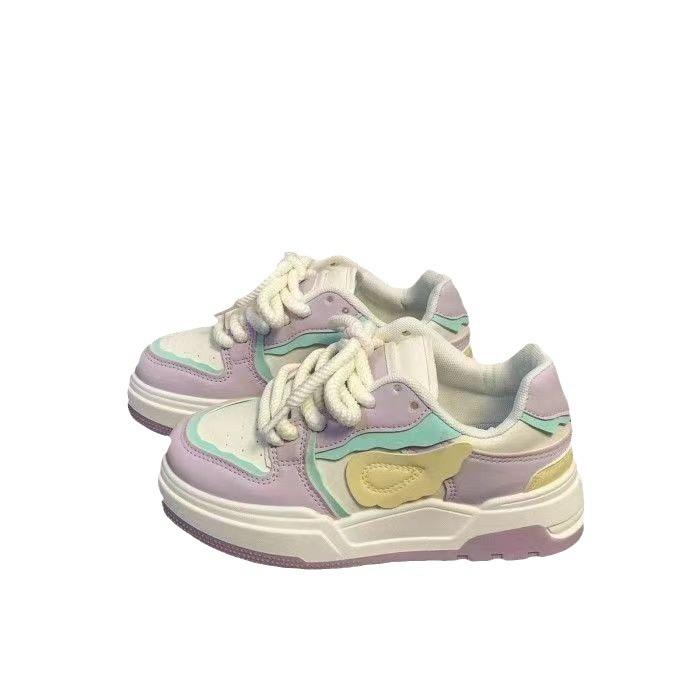 New Wing Shoes Popular Niche Board Shoes Platform Heightening Shoes Women's Shoes Children's Shoes Dopamine Casual Versatile Shoes