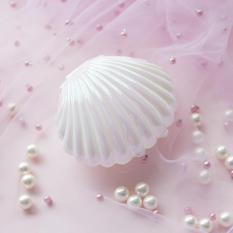 Creative Pink Earrings Seashell Shape Necklace Packaging Gift Boxes Storage Jewelry Box (Jewelry NOT Included)
