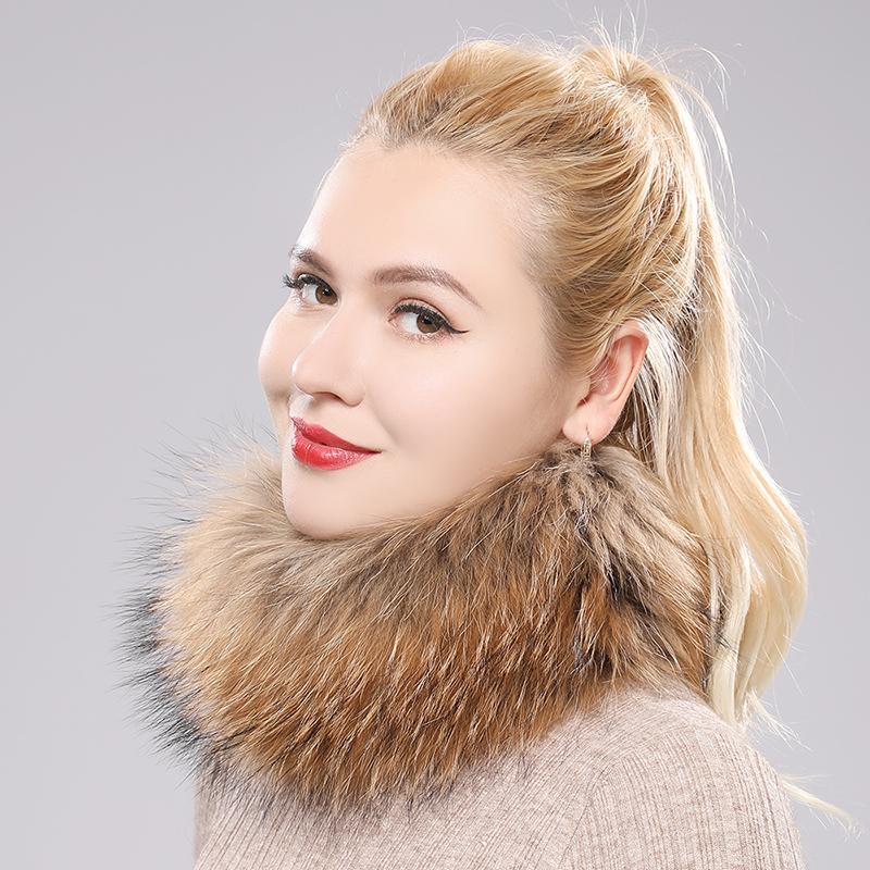 New Lady Real Fox Fur Scarf Women Natural Real Fox Fur Ring Scarves Girl Lovely Good Elastic Knitted Genuine Fox Fur Headband