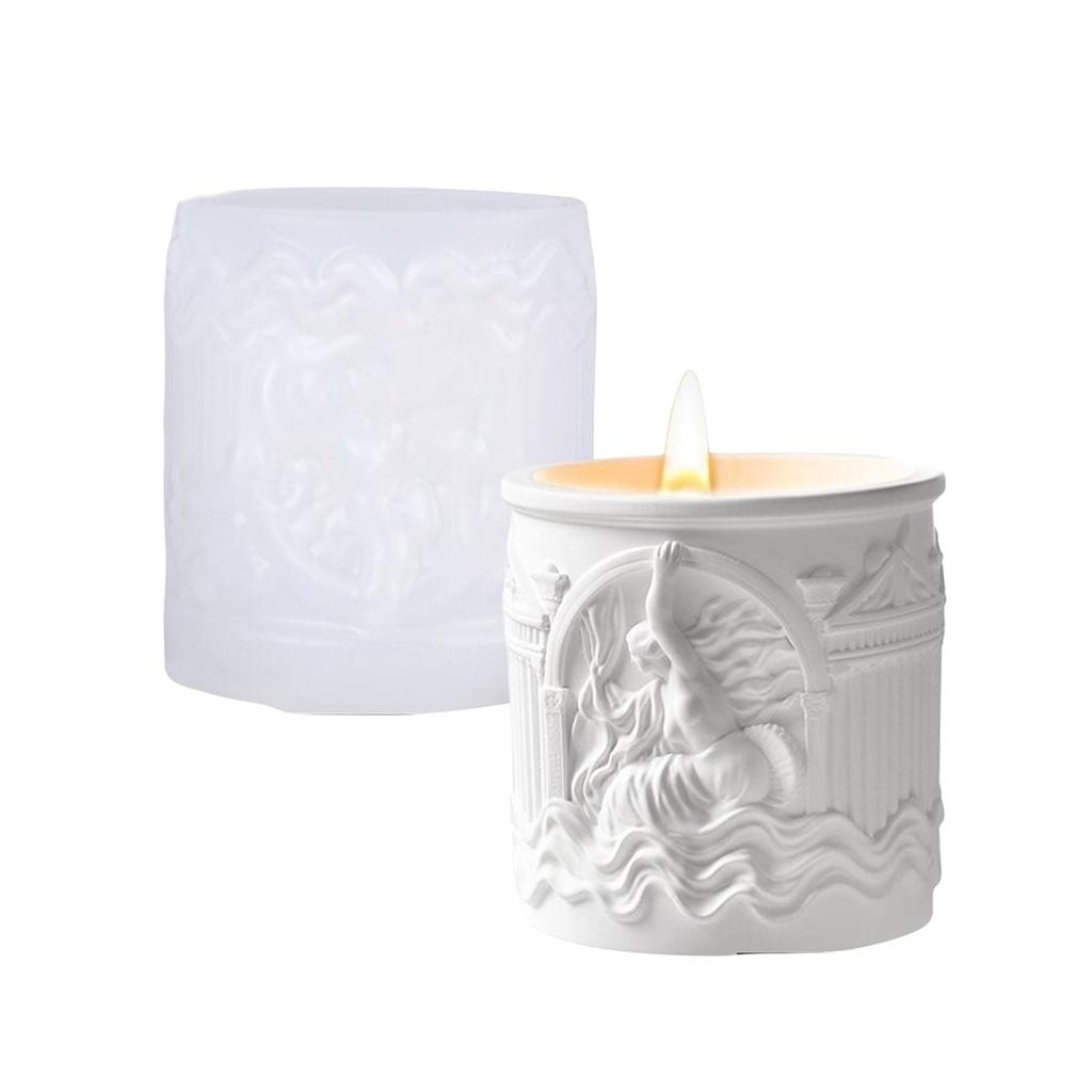 Silicone Mould for Candle Making and Resin Art Venuses Birth Storage Cup Crafting Nordic Designs Home Decoration