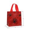 12/30pcs Spider Print Gift Bags Non Woven Tote Bags Halloween Party Favor Bags for Candy Gifts and Shopping