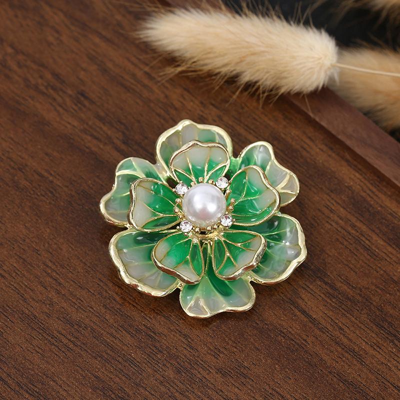 Pin de rever dulce în formă de floare, incrustat cu broșe strălucitoare pentru femei, fete, corsaj versatil, accesorii vestimentare, cadouri