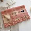 Fashion Men's and Women's Plaid Series Imitation Cashmere Thickened Scarf, Sweet Age-reducing and Warm Scarf In Autumn and Winter