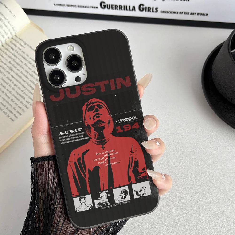 

Чехол для телефона певца Джастина Бибера для iPhone 11 12 13 14 15 16 17 Pro Max PLUS Pro Волна Гофрированный силиконовый чехол iPhone 16 pro