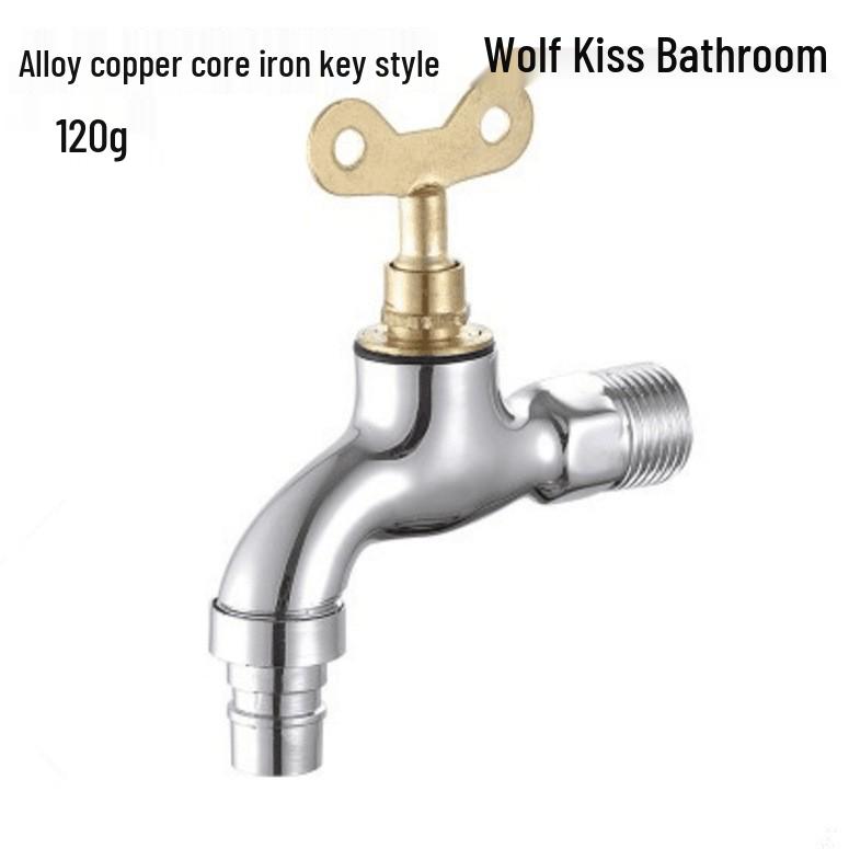 Anti-Theft, Anti-Freeze Lockable Outdoor Stainless Steel Faucet with Key for 4-Point/6-Point Outlet