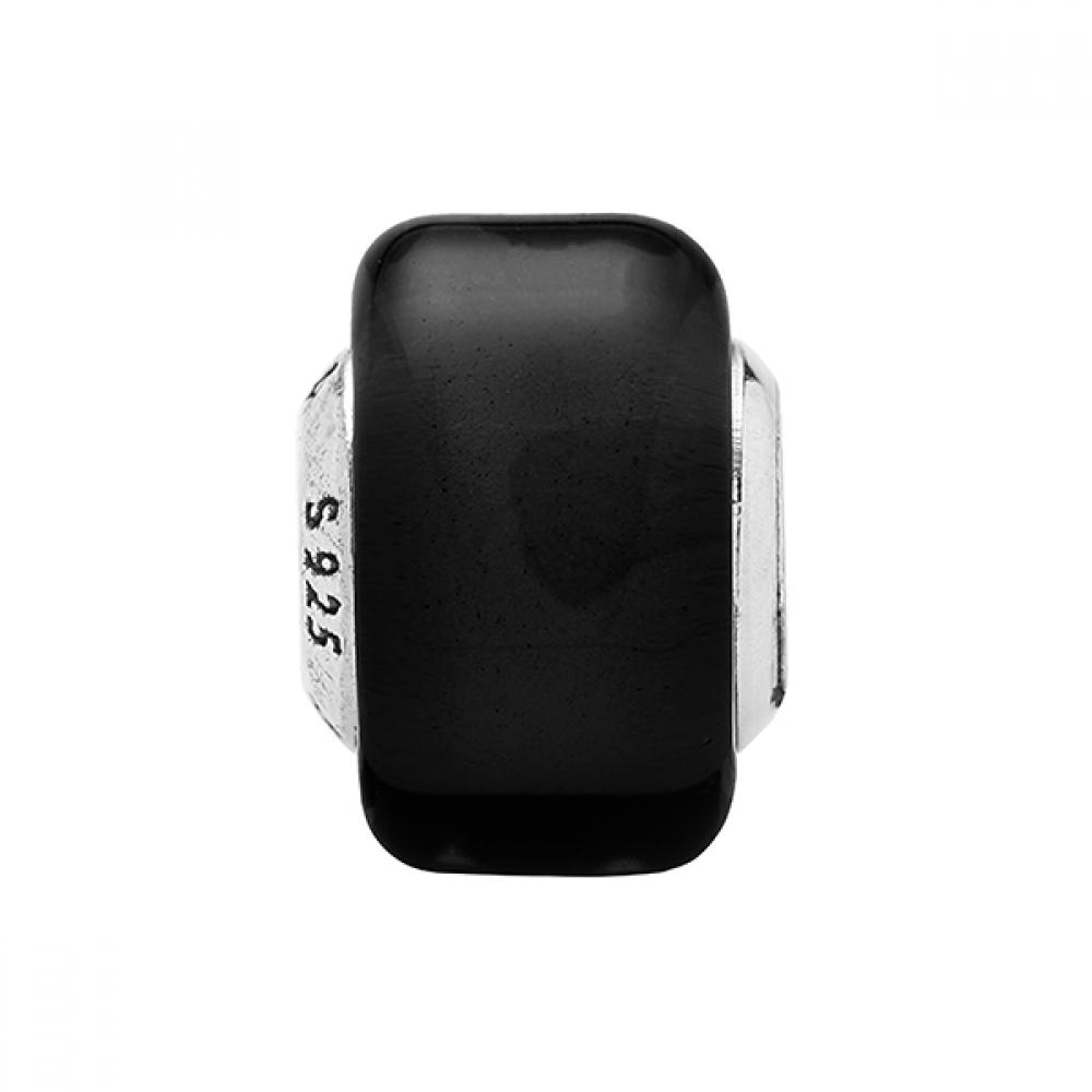 

Pandora 793117c00 Black Mini Murano Glass Silver Charm 793117C00