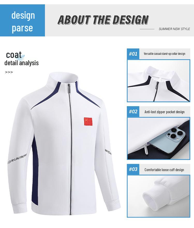 Chinese National Flag Unisex Athlete Uniform: 3-Piece Sports Set for Fitness, Running, and Training