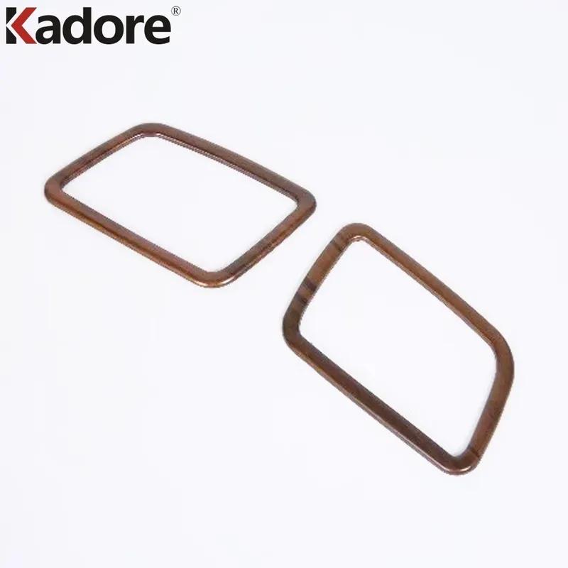Car Front Upper Air Condition Vent Outlet Cover Trim For Honda CRV CR-V 2017 2018 Wood Grain Interior Accessories