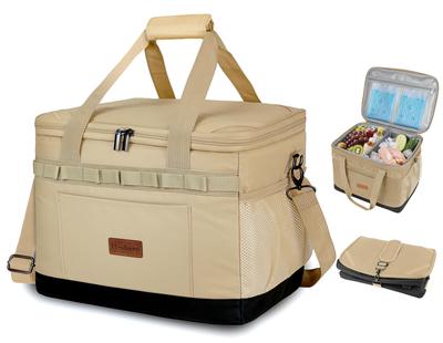 Heshare Cooler Box, Large Capacity, 30L, Waterproof, 4-Layer Insulated, Leak-Proof, Keeps Food Cold, Warm, and Fresh, Foldable and Storage,