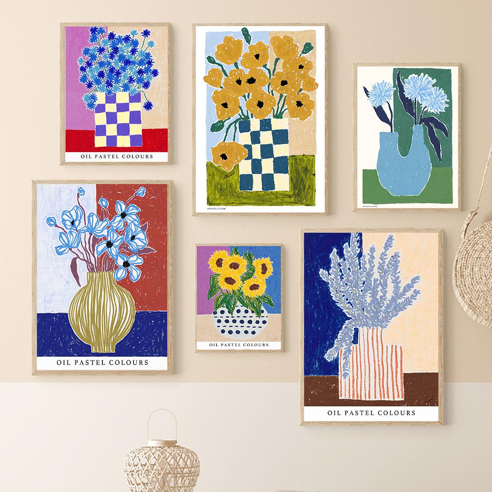 

Абстрактная ваза для цветов, настенная живопись на холсте, плакаты на скандинавскую тему и принты, фотографии для гостиной, спальни, офиса, украшения дома