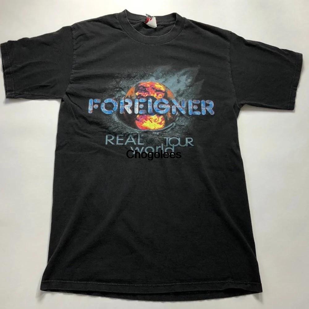 90s Foreigner Real World Tour Tee 1994 Foriegner Concert T shirt 1990s Foreigner Unisex T-Shirt M