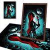 Full Round Diamond Painting Red-haired Skeleton Art Rhinestone Picture Mosaic DIY 5D Cross Stitch Embroidery Home Decoration