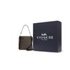 Coach Mollie Classic Monogram Signature Coated Canvas With Smooth Leather Bucket Bag Women bags Brown Black CA561-IMAA8