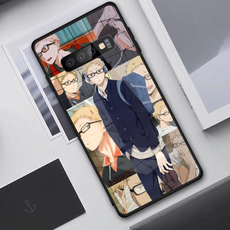

Чехол для телефона Haikyuu Kei Tsukishima для Samung A32 A51 A52 NOTE 10 20 S10 S20 S21 S22 Pro Ultra Black PC Glass Phone Cover Samsung Note10Pro