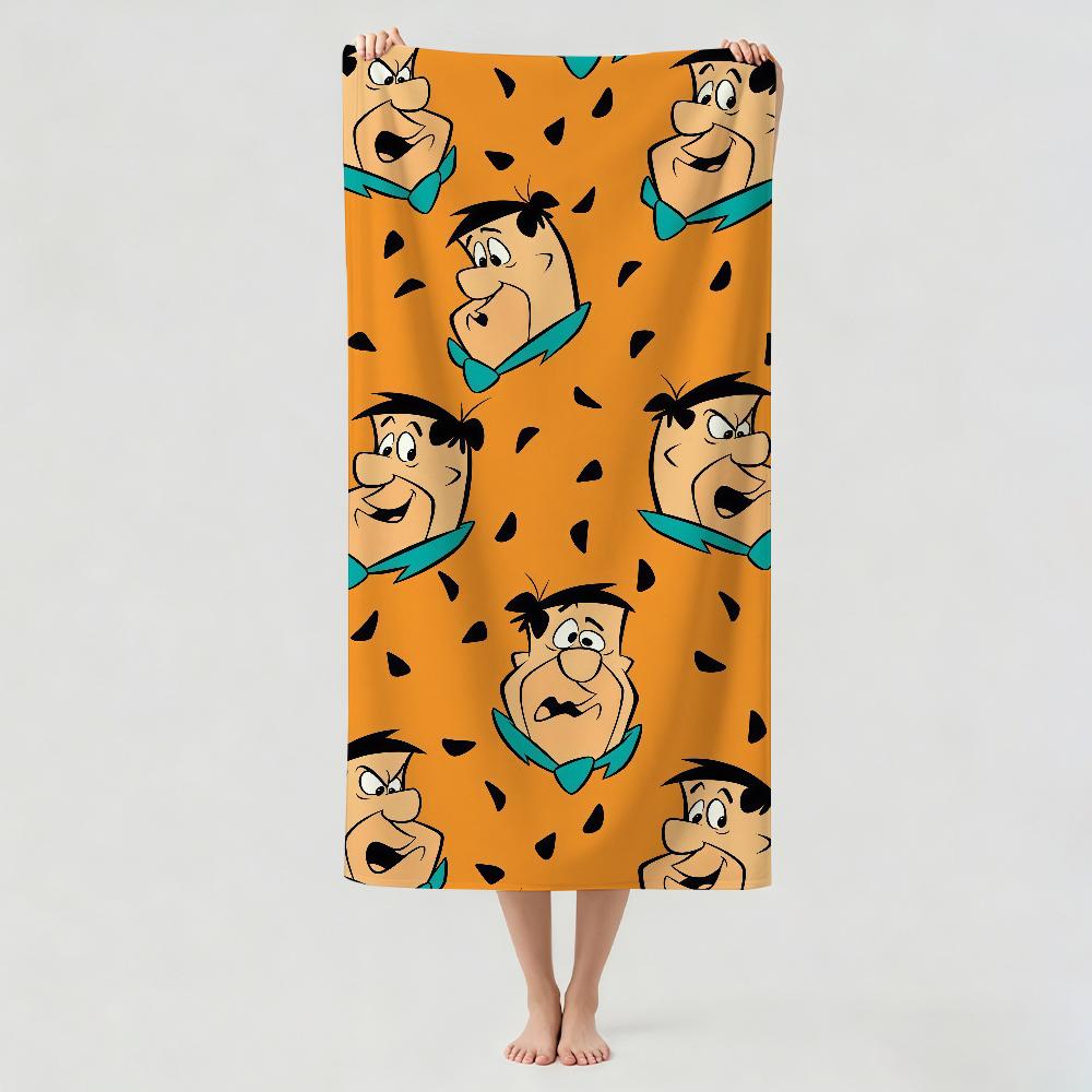 Cartoon The F-Flintstones Towel Drying Bath Towel Applicable To Light Swimming Camping Yoga Beach Out