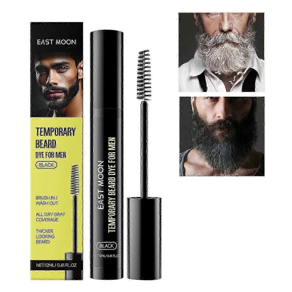 Instant Black Beard Colour Kit - Sweatproof Formula for Defined Facial Hair