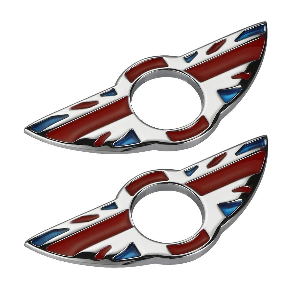 2Pcs Car Door Pin Lock Cover Stickers Case Decor For Mini Cooper S JCW R50 R52 R53 R55 R56 R57 R58 R59 R60 R61 Car Accessories