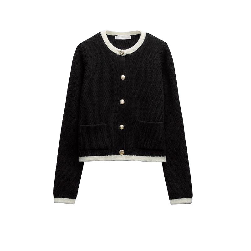 Spring New Arrival Classic Style Easiest for Match Decorated Row Button Knitting Outwear 6427034 3991001 6427124