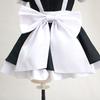 Uniforme de soubrette Rabbit Hole Femmes Sexy Costume Cosplay Noir Blanc Costume Robe Halloween Carnaval