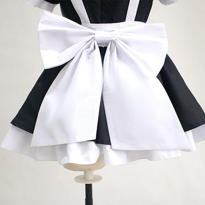 Rabbit Hole Maid Uniform Women Sexy Cosplay Costume Black White Suit Halloween Carnival Dress