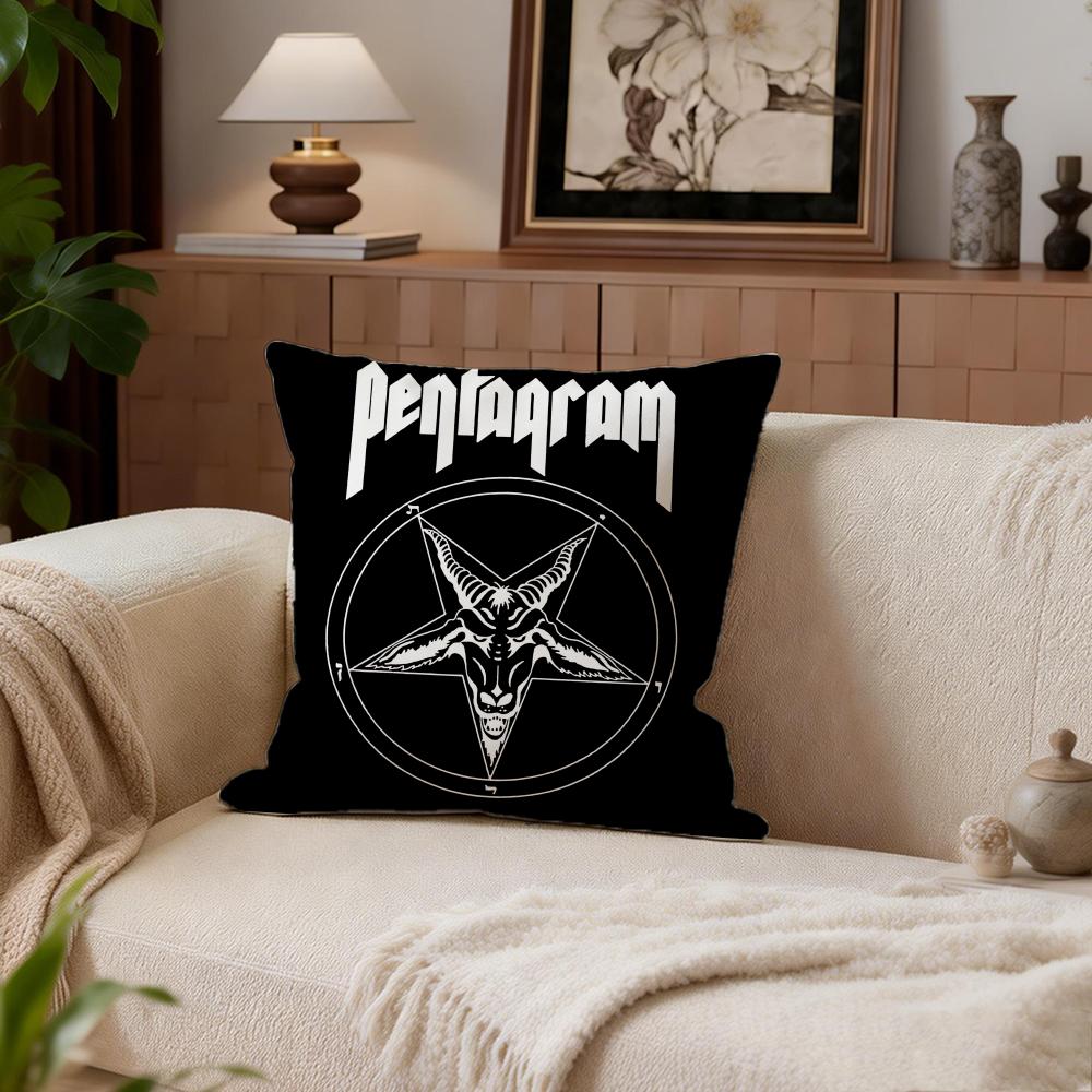 Art Pentagram Cushion Cover Cushion Cover Set 4Pcs 50X50 45X45 40X40 Pillowcase Decorative Sofa Home Decor