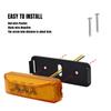 Side Marker LED Truck Car Width Light 3 LED Trailer Deco Signal Light LED Marker Light 4pcs (Yellow)