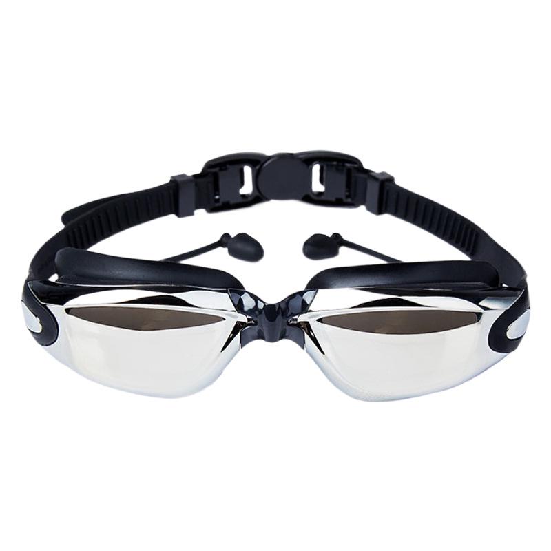 Anti-Fog Myopia Swimming Goggles - HD, Waterproof, Silicone, Electroplated Finish