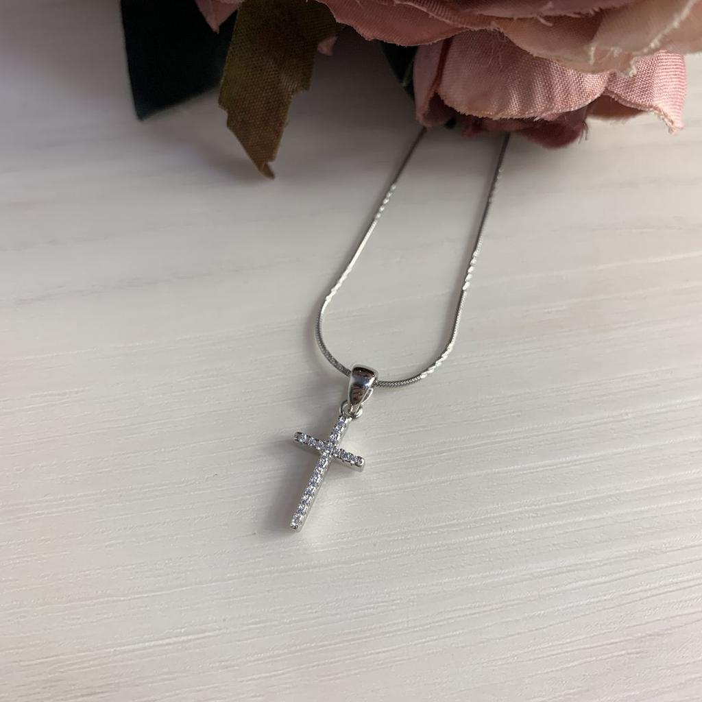 Silver Cross with Cubic Zirkonia (1978788)