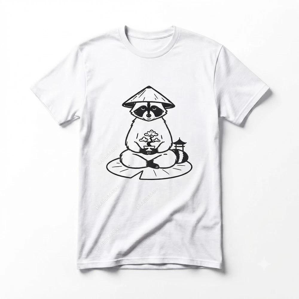 Funny Raccoon Samurai Funny Racoon Meme Gift For Friends White TShirt S