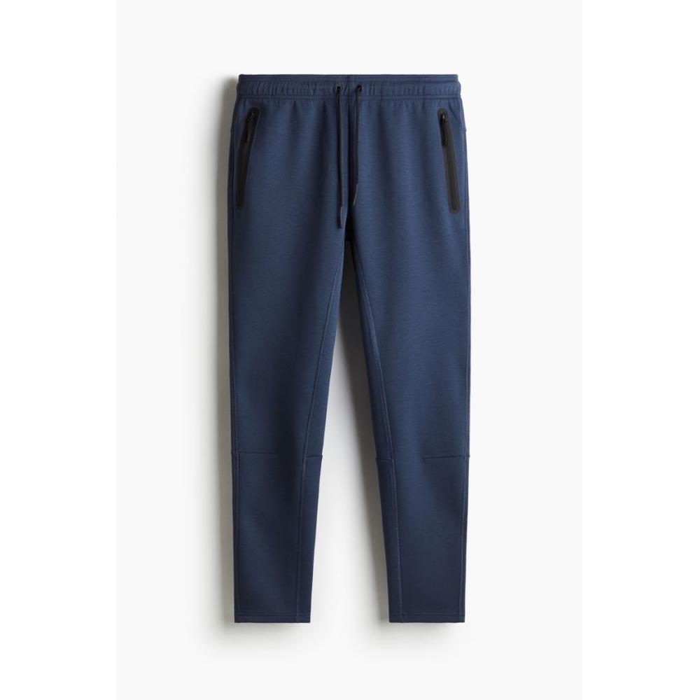 H M Sports Jogger Pants sliM Fit dryMove Dark Blue