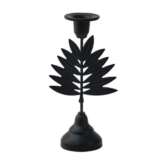 Decorative Vintage Candle Stand Metal Holder, Romantic Candlestick Dinner Table Centerpiece, Retro Style Decor Aged Texture for Wedding Party and Home