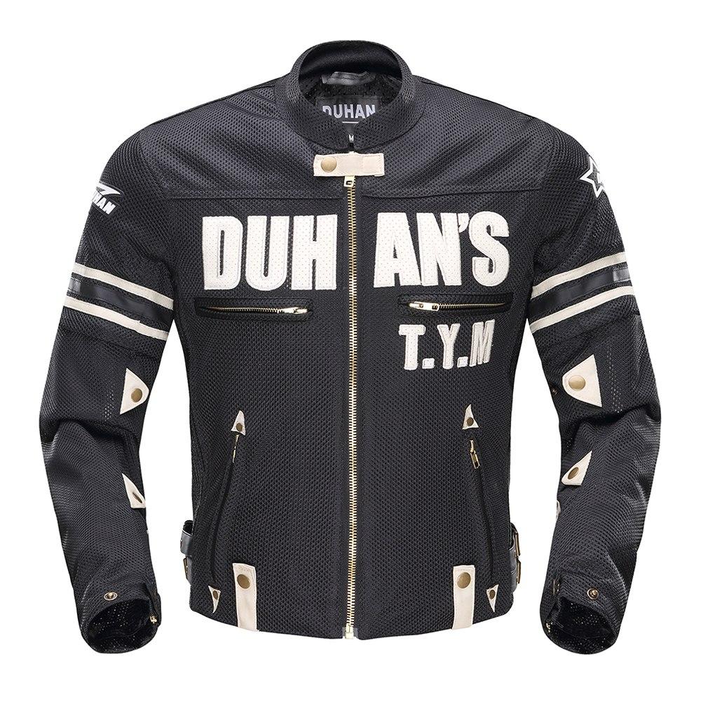 DUHAN Summer Motorcycle Jacket Man Riding Jacket + Motorcycle Pants Suit Breathable Mesh Jacket Moto Pants Suit 9 Style