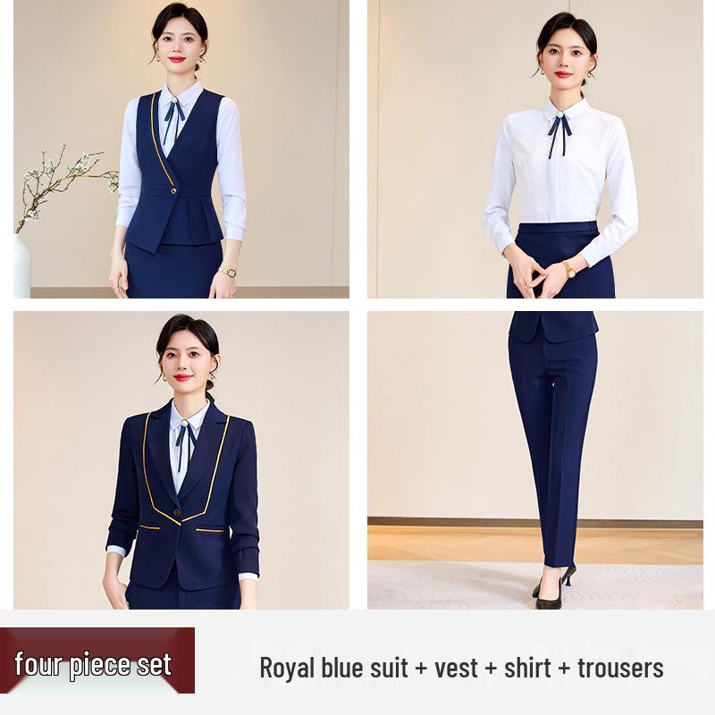Spring 2024 Women's Professional Suit: Elegant Work Uniform for Jewelry Stores & Beauty Salons
