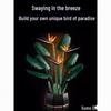 LEGO-Compatible Flower Bouquet & Bird of Paradise Building Blocks: Elegant Living Room Decor and Gift for Men, Women, and Couples