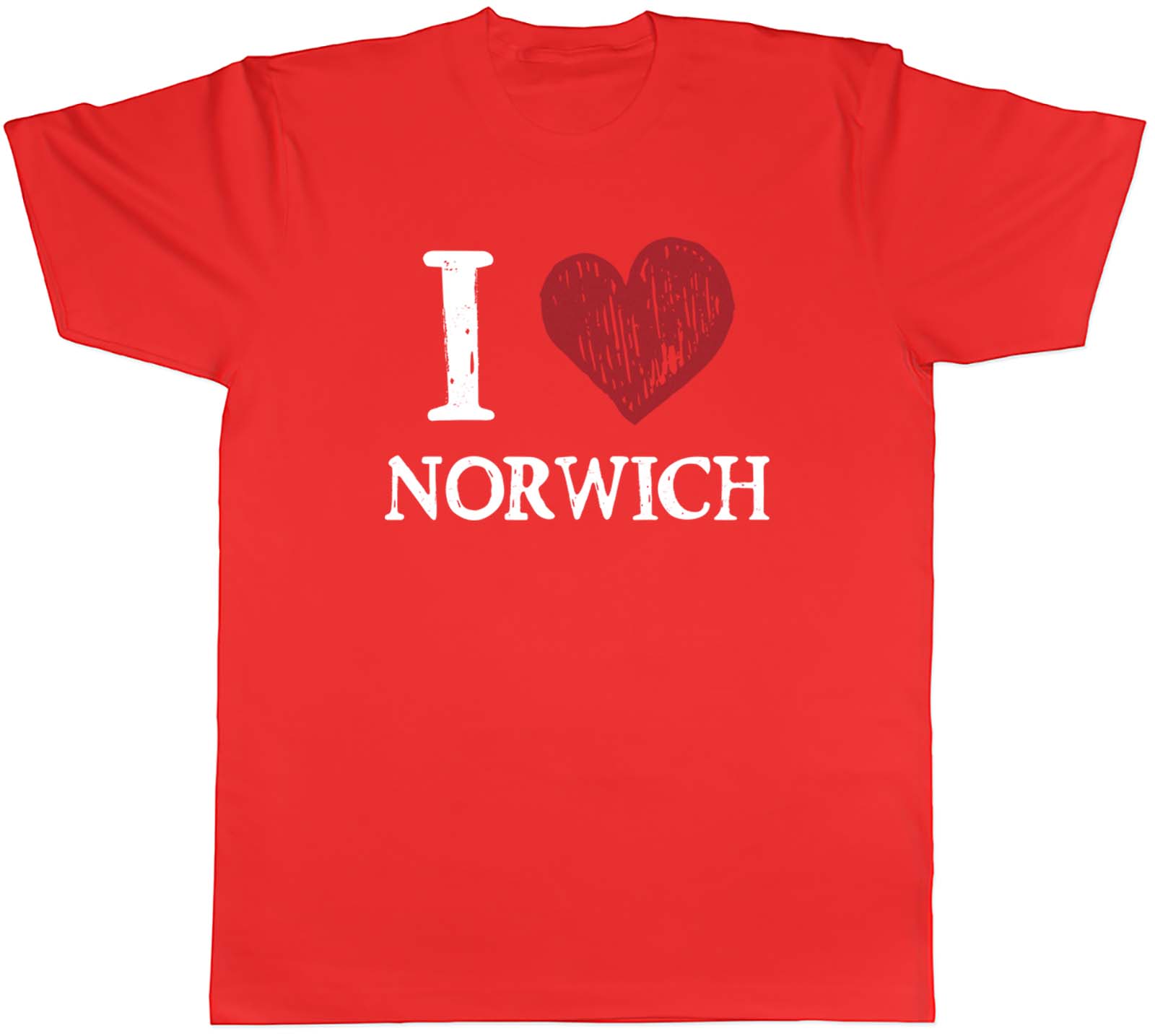 I Love Norwich Unisexs TShirt Heritage Historic Cathedrals Tee Gift S