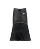 Blr Denim Wide Long Skirt
