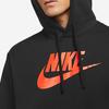 Nike Alphabet Logo Print Pullover Hoodie Men Hoodie Black DR7830-010