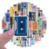 55 New Music Tapes Tapes Graffiti Decals Decorate Notebook Luggage Mobile Phone Do-It-Yourself Decals Premium Durable