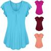 Plus Size Women's Summer Short Sleeve Blouse T Shirt Tops Casual Loose Tunic Tee For Effortless Style And Comfort
