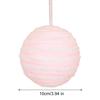 4Pcs Pink Christmas Balls Ornament Large Shatterproof Foam White Pink Stripe Hanging Ball Xmas Holiday Wedding Party Decoration