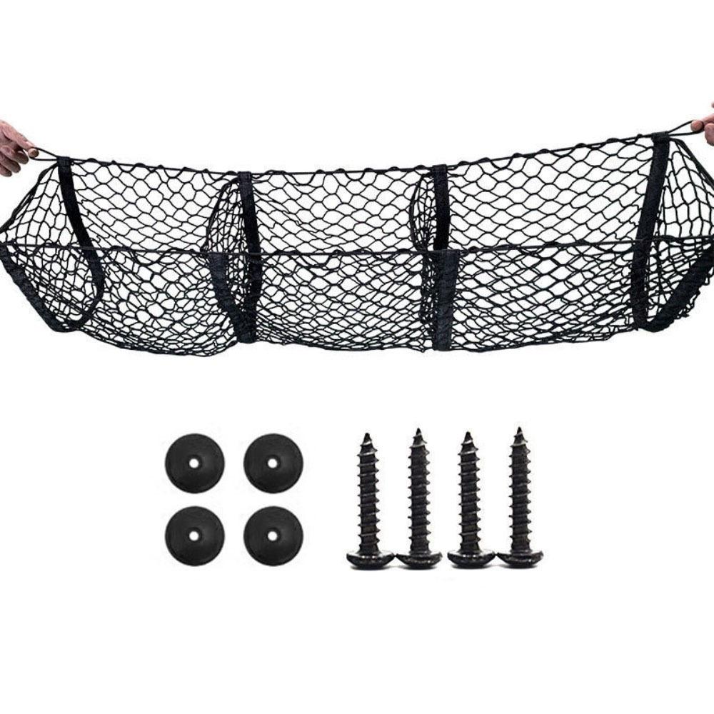 Three Grids Luggage Nets Universal Car Organizer Durable Rear Truck Storage Bag  Van
