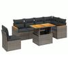 VidaXL Garden Lounge Set with Cushions 7 Pcs, Patio Sofas, Patio Furniture Set, Outdoor Furniture, Grey 3273104