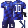 Croatian Home Football Jersey Number 10 Modric European Cup Men's Children's Kit Version