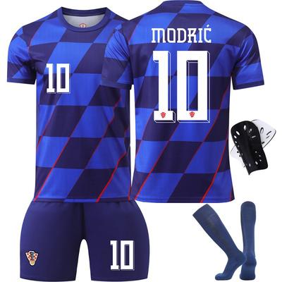 Croatian Home Football Jersey Number 10 Modric European Cup Men's Children's Kit Version