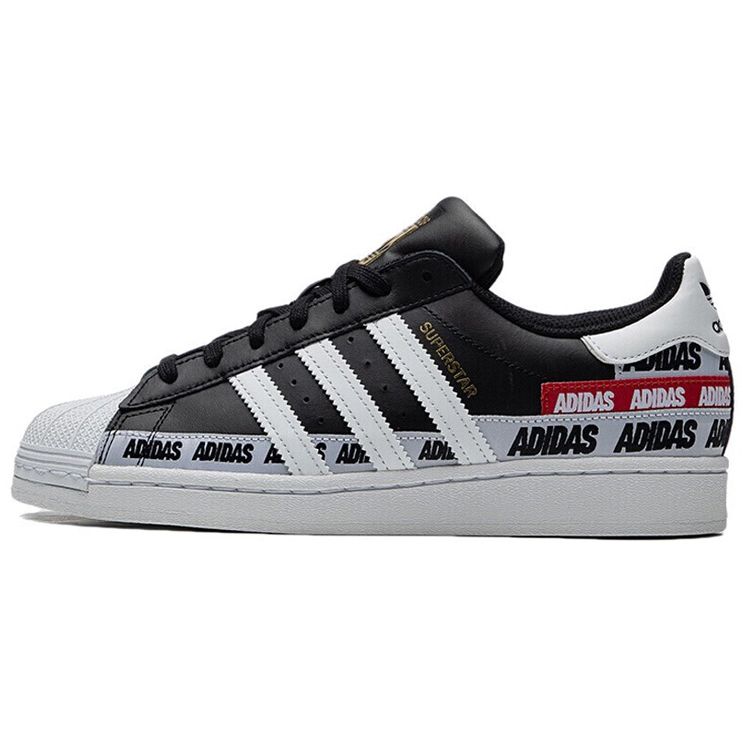 

Кроссовки унисекс adidas Superstar Wordmark Heel Stripe — Core Black Cloud-White Gold-Metallic FX5559