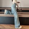 Damen Straight-Leg Jeans: Neue 2025 Lockere, Schlankmachende, Vielseitige Hosen mit weitem Bein für Frühling, Herbst und Winter.