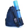 Aurorae Yoga Mat Sports Bag Crossbody Sling Backpack Multi-Purpose (Blue)