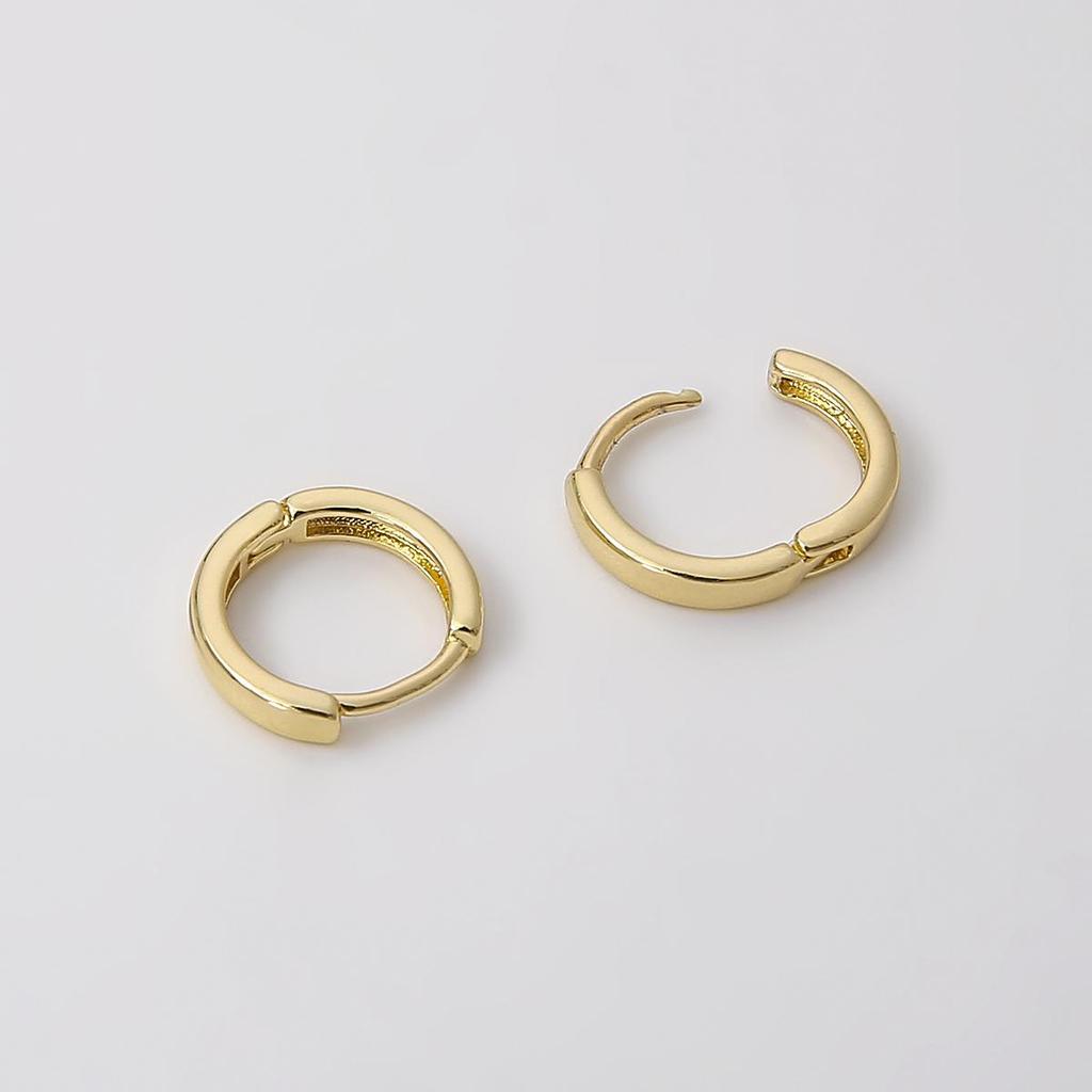 1 par de pendientes de gancho de latón de 12/13/14mm para mujeres y niñas, accesorios de cierre de pendientes