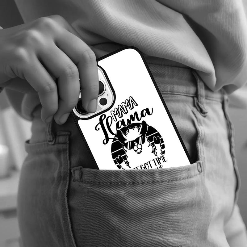 happy lama travel no prob llama Phone Case For iPhone 17 Air 15 16e 14 13 Pro Max Coque 12 11 Pro Max PLUS cover
