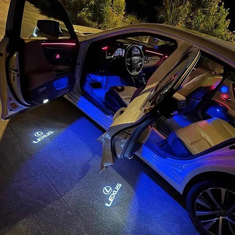 HD Car Door Lamp Projector Car Badge Welcome Light For Lexus RX330 IS250 Ct200h ES300h RX350 IS300h RX450h NX300h RX400h ES350